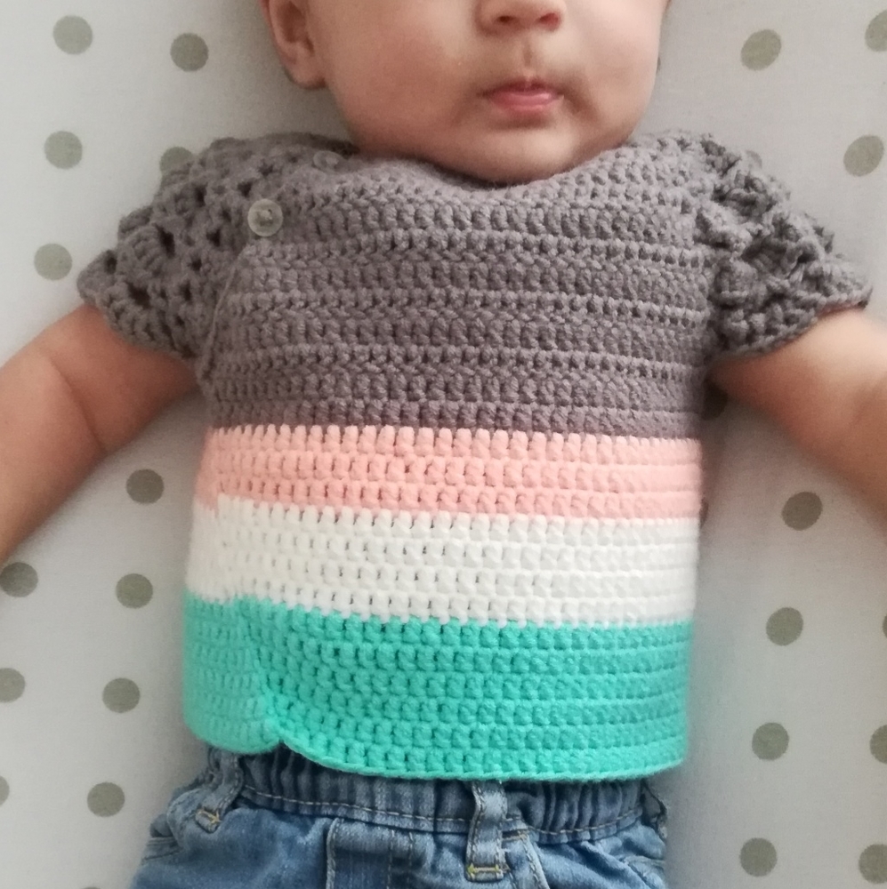 Baby crochet top